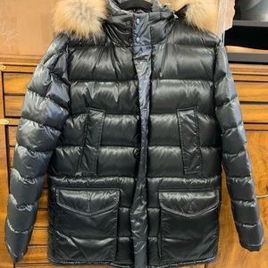 Moncler black down filled jacket